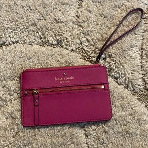 Kate Spade New York hot pink wristlet